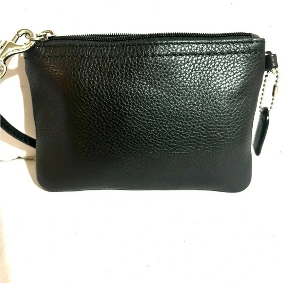 Coach vintage black leather wristlet wallet - Picture 2 of 7